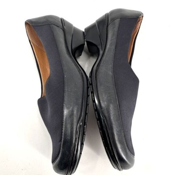 Sofft Womens Leather Fabric Stretch Square Toe Slip On Loafers Black Size 9 wide - Picture 7 of 12